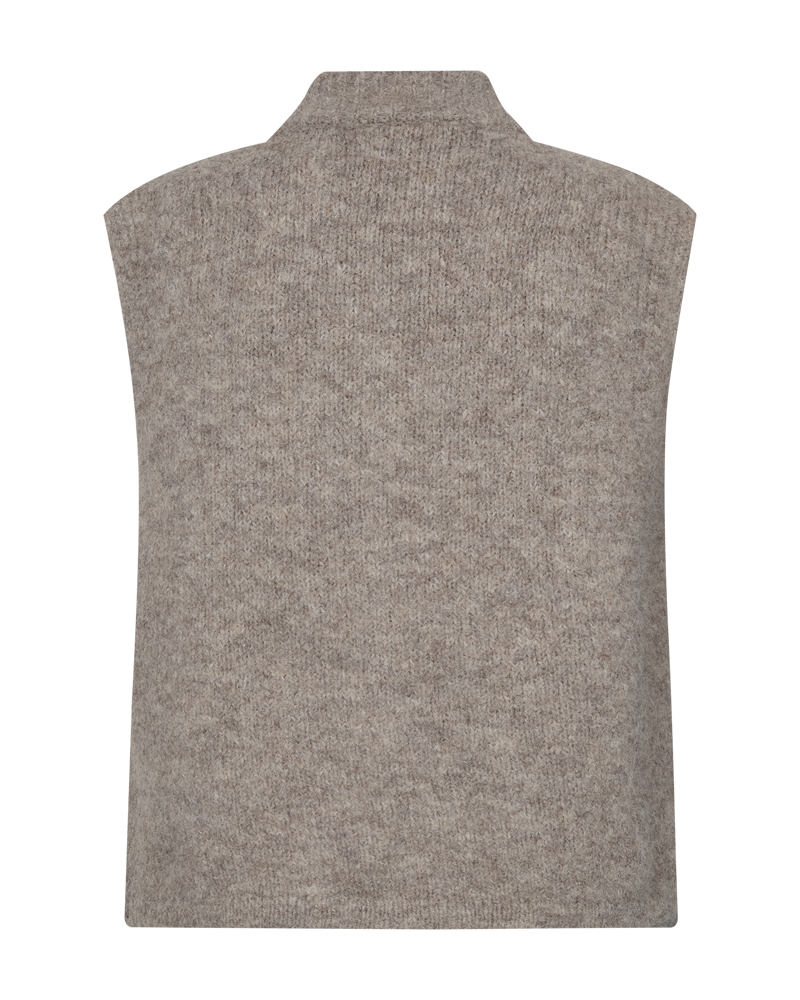 Sticka Väst FREEQUENT- FQGrsLulu 212526 Desert Taupe