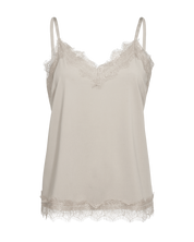 Linne med spetskant FREEQUENT- FQBicco 120962 Moonbeam/ Ljusbeige