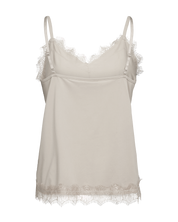 Linne med spetskant FREEQUENT- FQBicco 120962 Moonbeam/ Ljusbeige