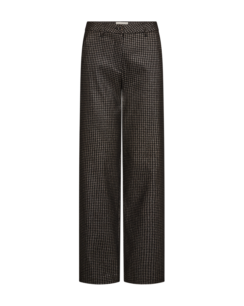 Smårutig Kostymbyxa med guldtråd FREEQUENT- FQRexy Pants 212059