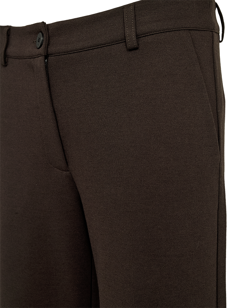 Rak Jerseybyxa FREEQUENT- FQNanni Pants Mole/ Mörkbrun