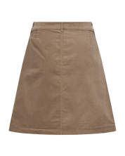 Kort finspårig manchester kjol FREEQUENT- FQOlana 211641 Desert Taupe/ Mullvad