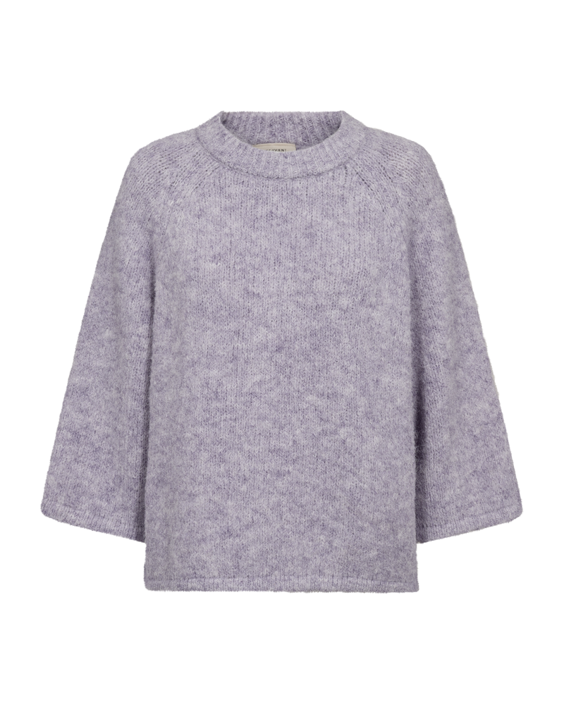 Stickad Tröja FREEQUENT- FQGrsLulu 205507 Iris Melange/ Lavendellila