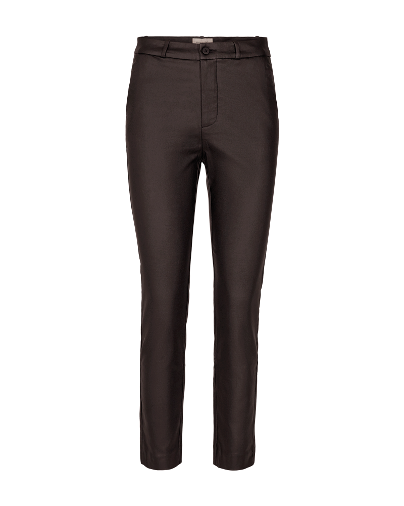 PU-Byxa FREEQUENT- FQSolvej Ankel-Cooper Mole/ Mörk Brun vaxbyxa