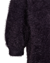 Kortärmad hårig tröja FREEQUENT- FQCAT-PULLOVER 211771 Nightshade/ Mörk plommon