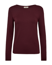 Långärmad T-Shirt FFREEQUENT- FQLana 205298 Port Royale/ Bordeaux