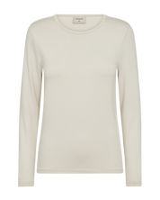 Långärmad T-Shirt FFREEQUENT- FQLana 205298 MoonBeam Ljusbeige