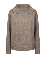 Polotröja med glittertråd FREEQUENT- FQGlimsy 212232 Desert Taupe